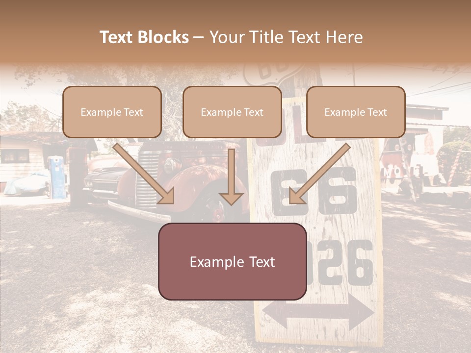 Route Station Petrol PowerPoint Template