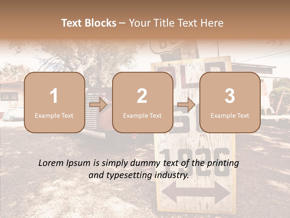 Route Station Petrol PowerPoint Template