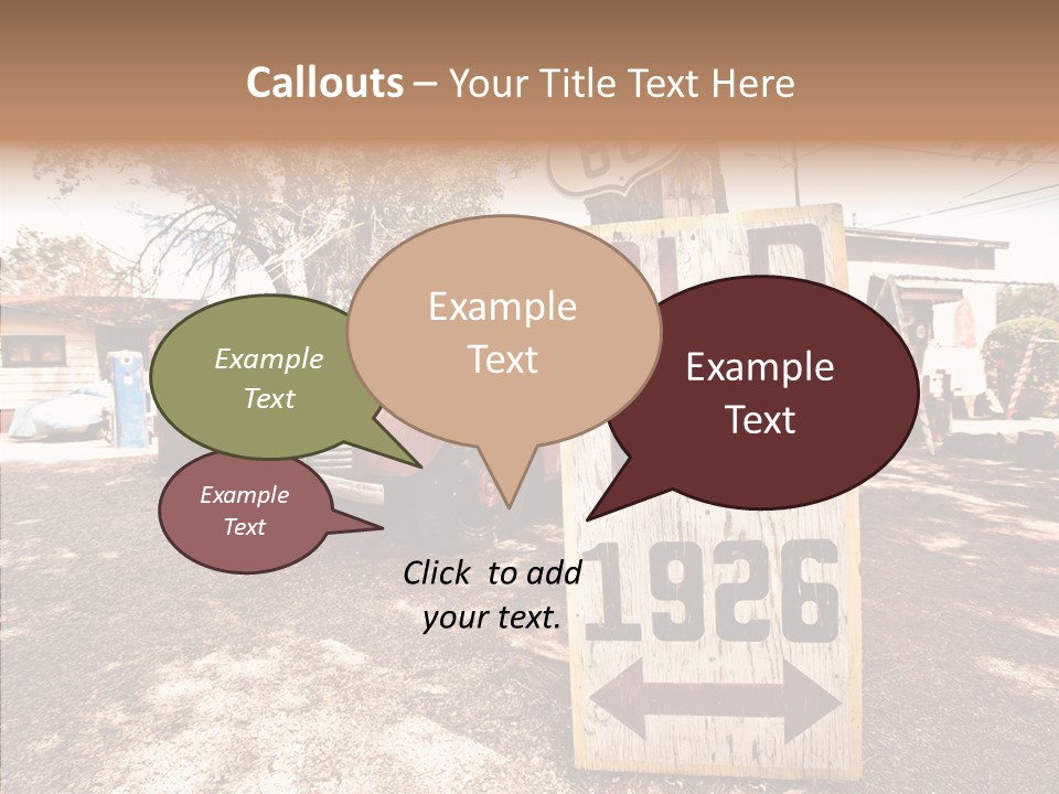 Route Station Petrol PowerPoint Template