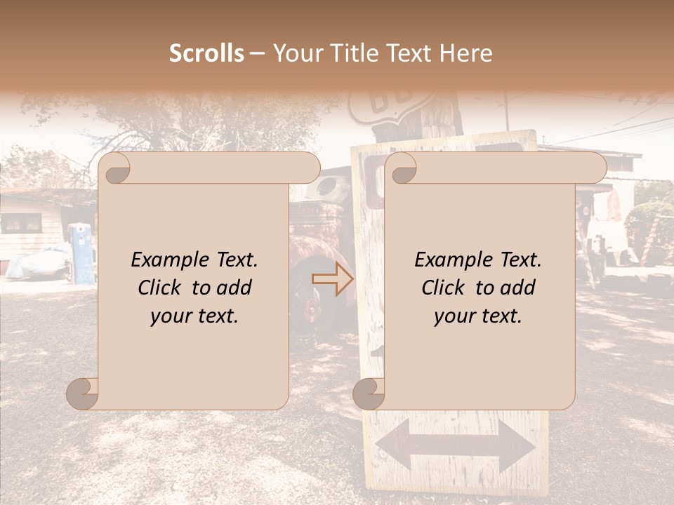Route Station Petrol PowerPoint Template