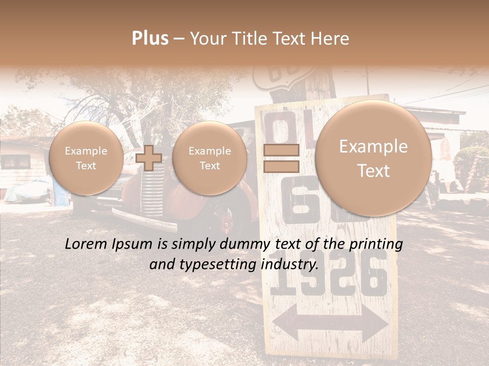 Route Station Petrol PowerPoint Template