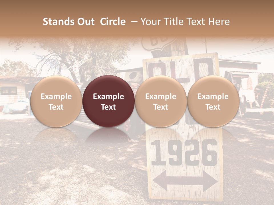 Route Station Petrol PowerPoint Template