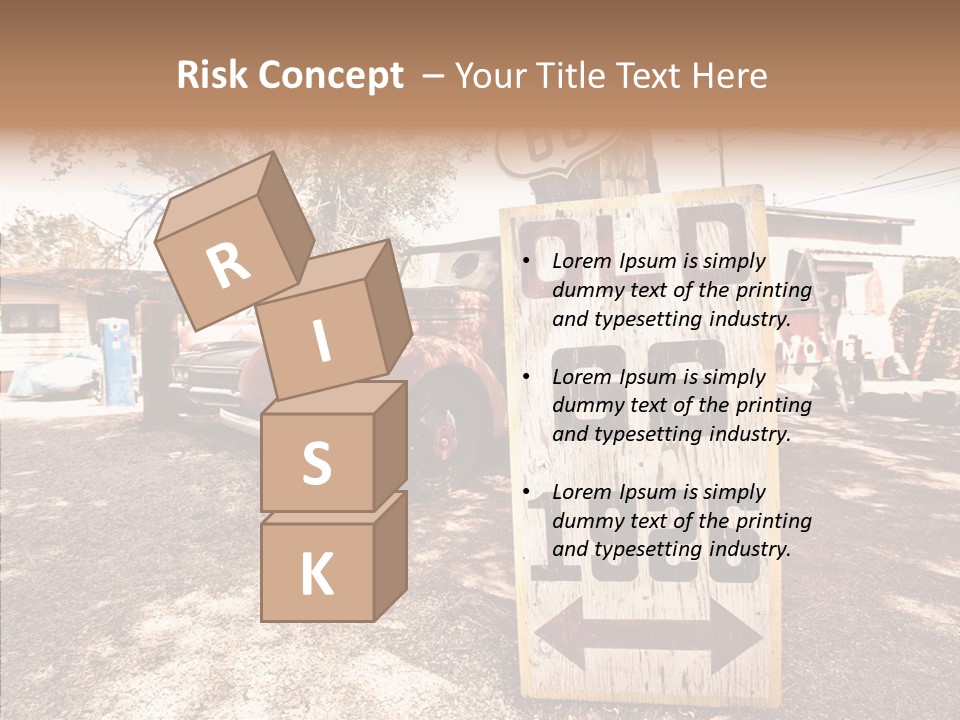 Route Station Petrol PowerPoint Template