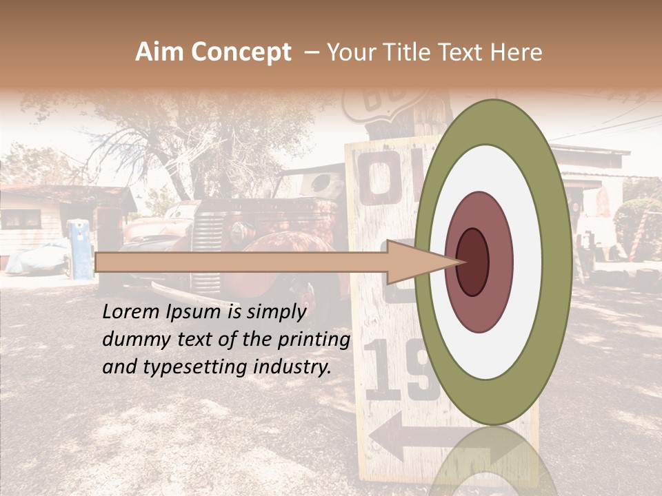 Route Station Petrol PowerPoint Template
