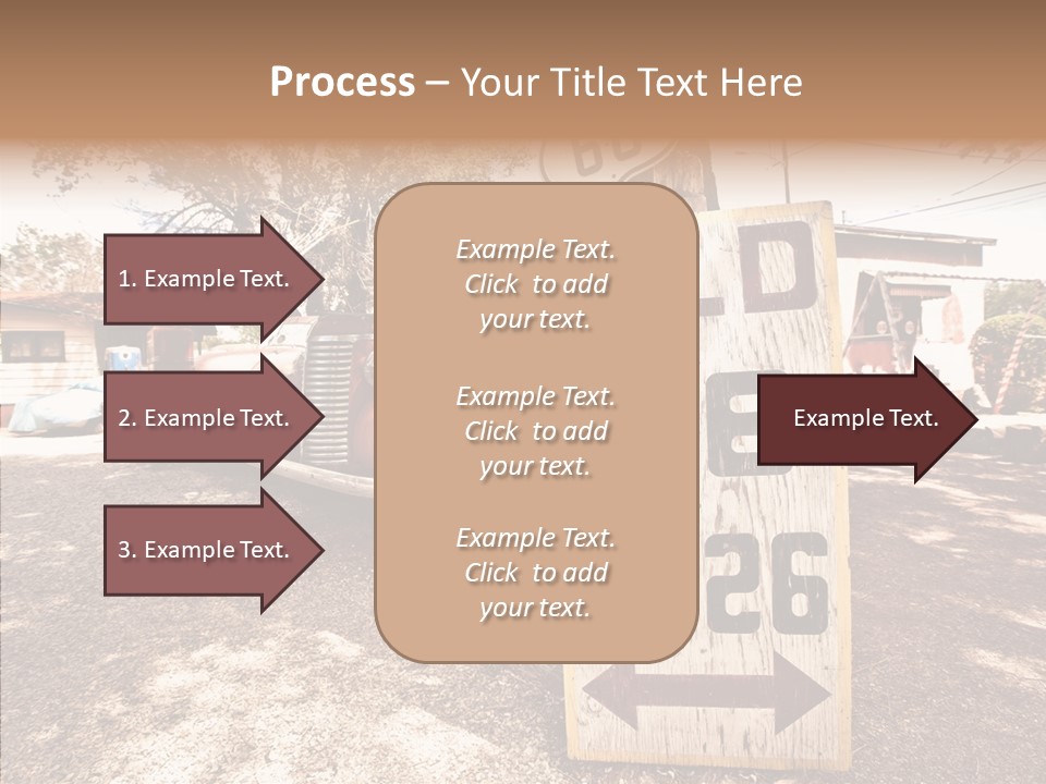 Route Station Petrol PowerPoint Template