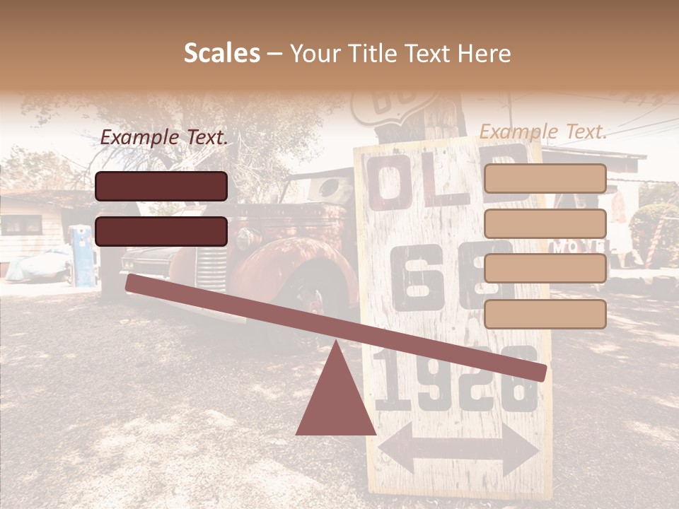 Route Station Petrol PowerPoint Template