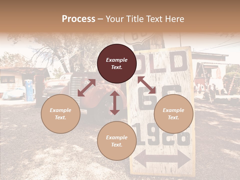 Route Station Petrol PowerPoint Template