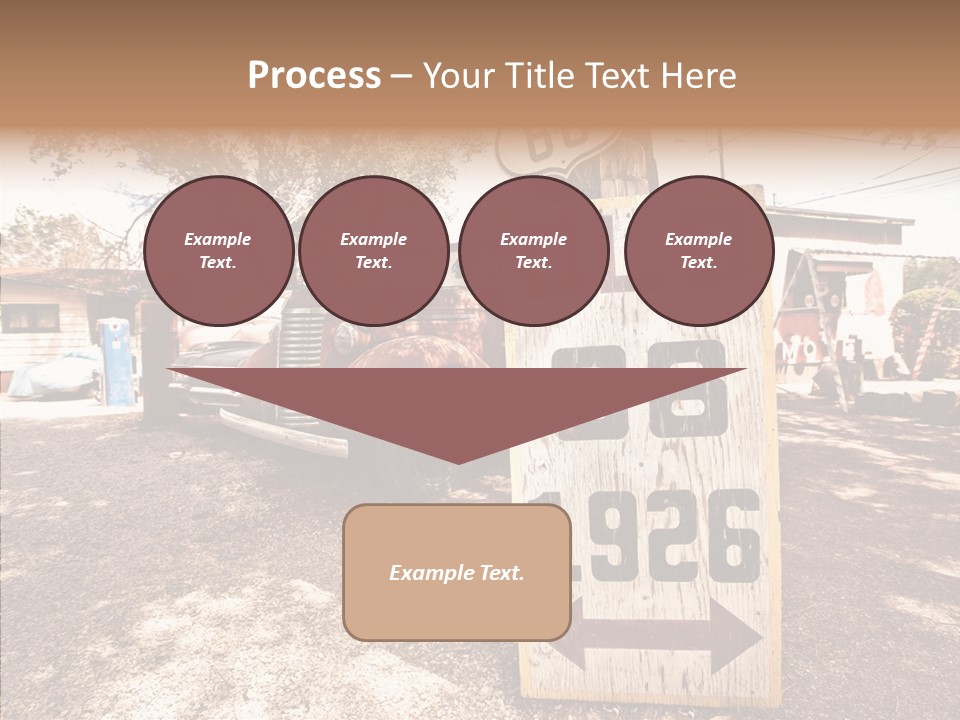Route Station Petrol PowerPoint Template