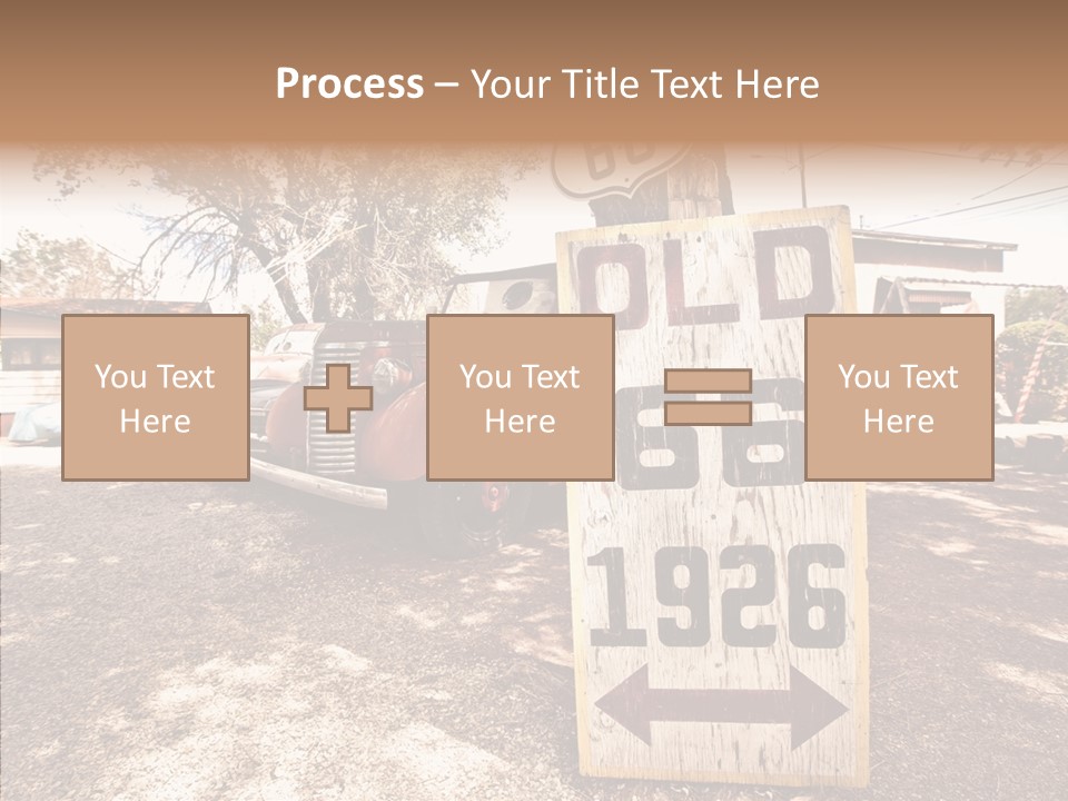 Route Station Petrol PowerPoint Template