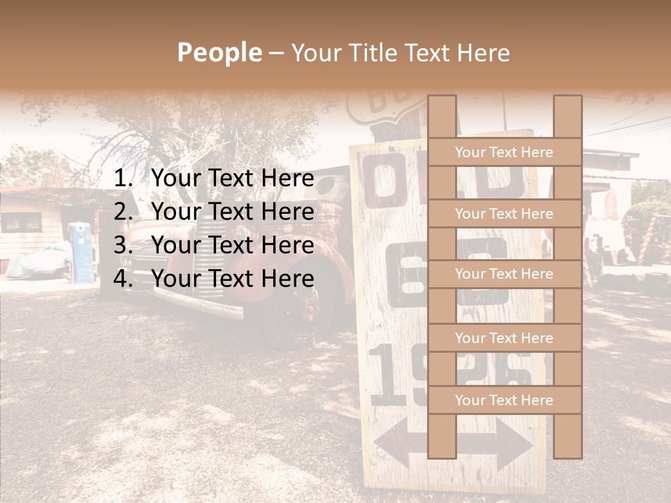 Route Station Petrol PowerPoint Template