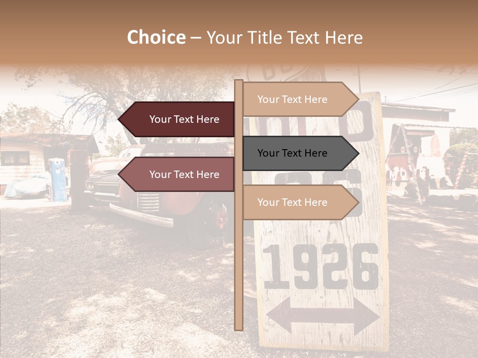 Route Station Petrol PowerPoint Template