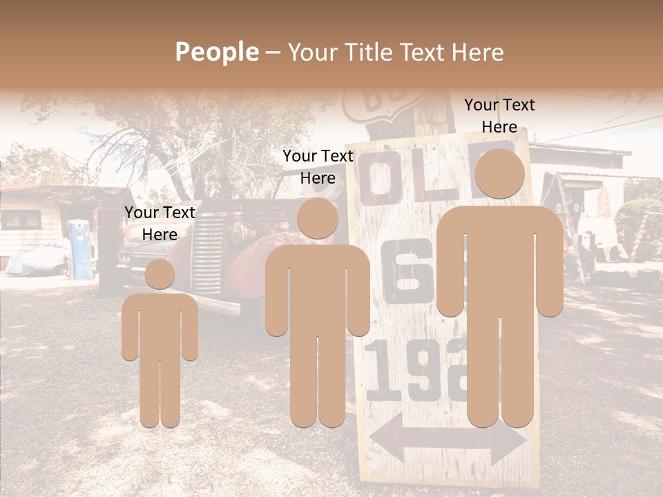 Route Station Petrol PowerPoint Template