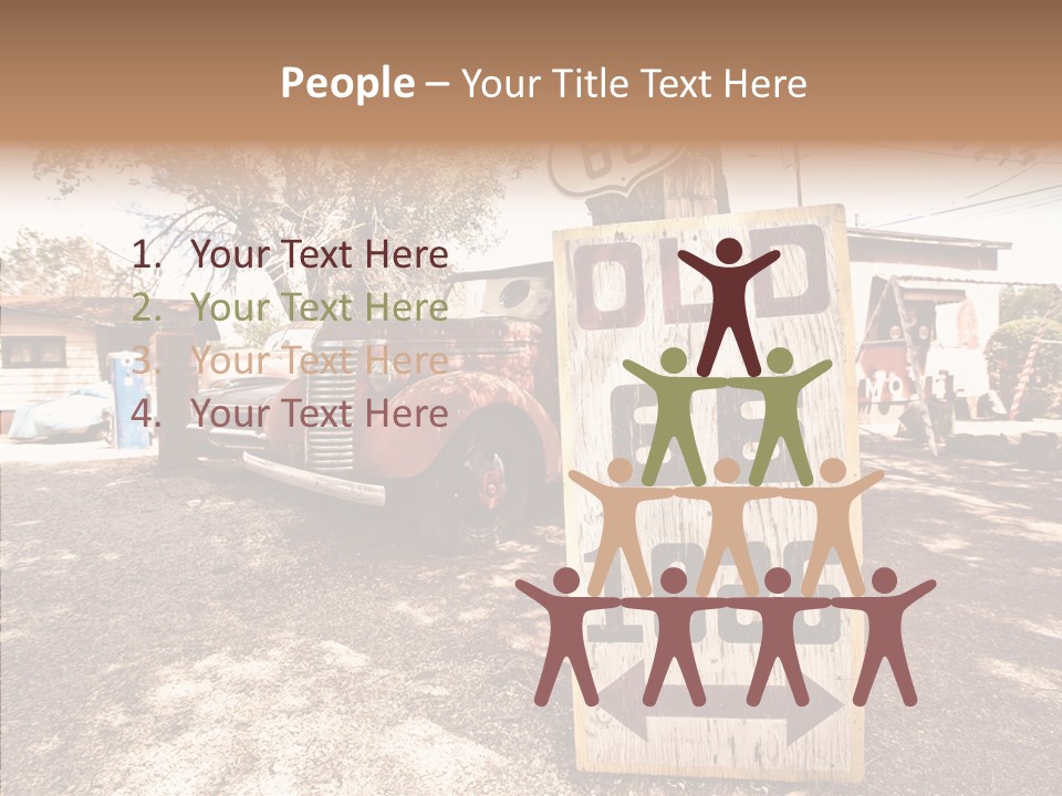 Route Station Petrol PowerPoint Template