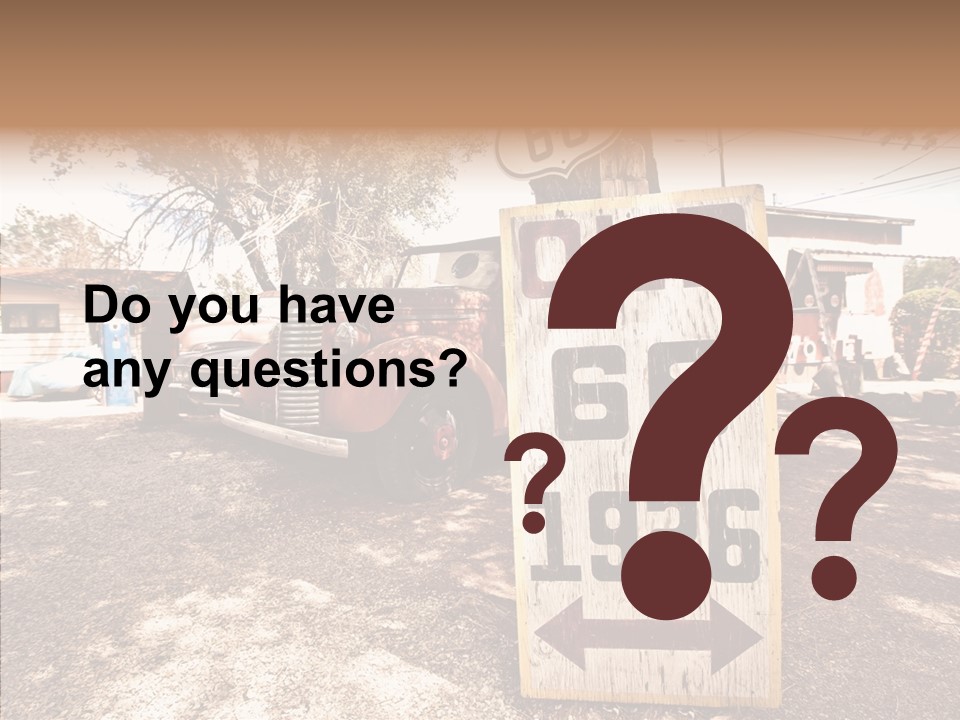 Route Station Petrol PowerPoint Template