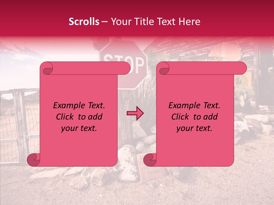 Abandoned Drive Garage PowerPoint Template