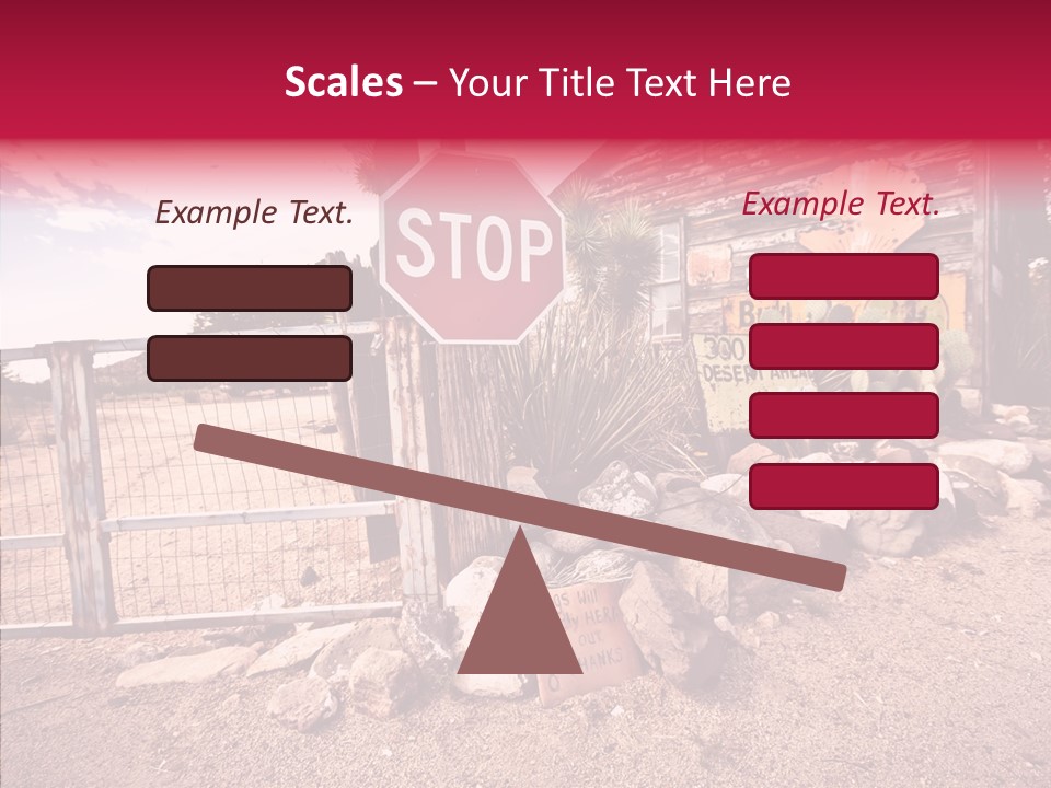 Abandoned Drive Garage PowerPoint Template