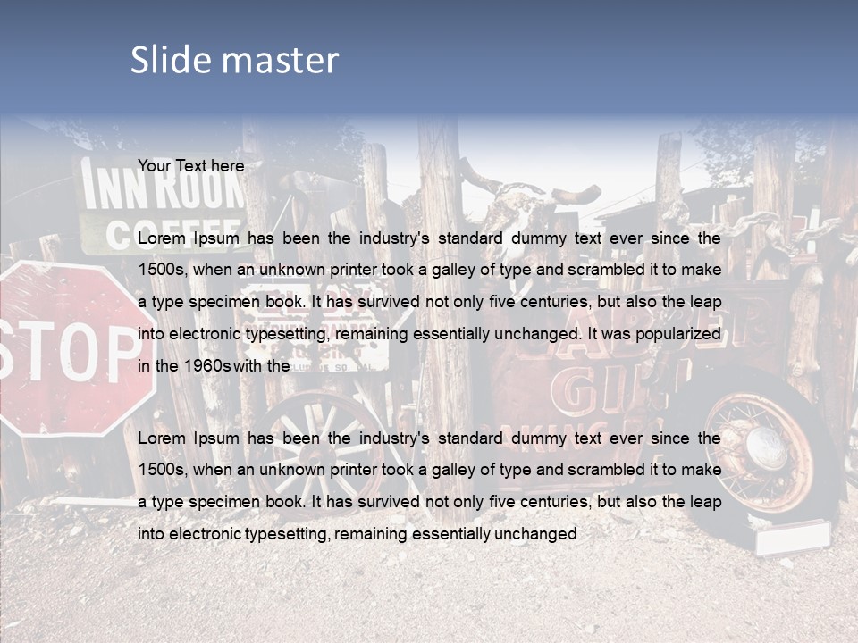 Stop Usa Old Fashioned PowerPoint Template