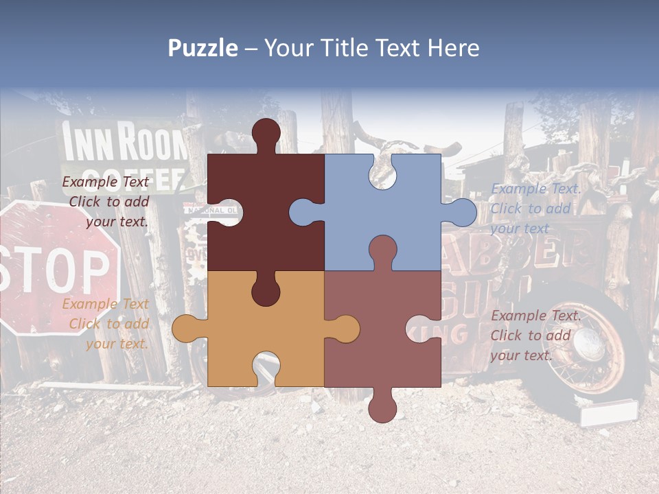 Stop Usa Old Fashioned PowerPoint Template