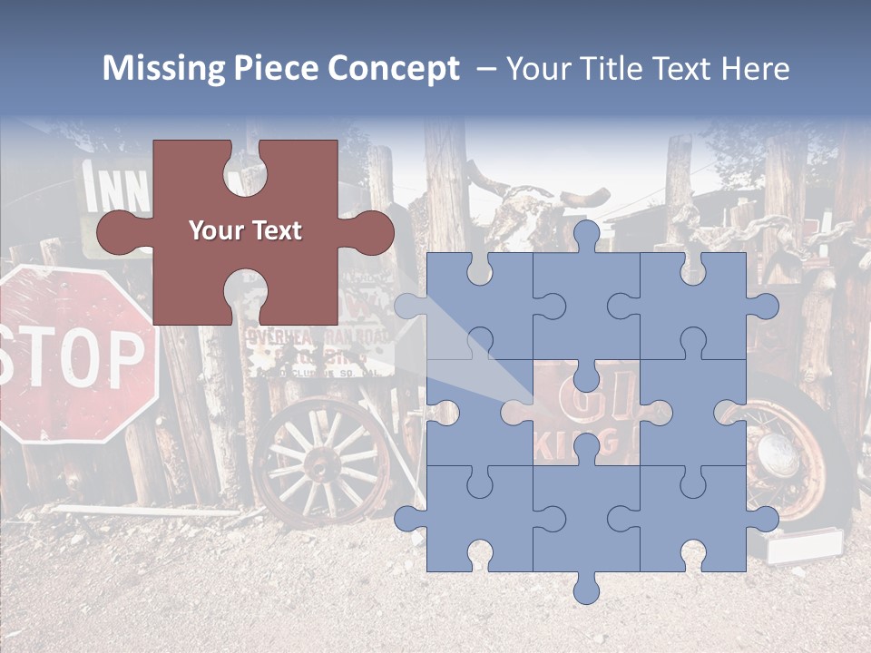 Stop Usa Old Fashioned PowerPoint Template