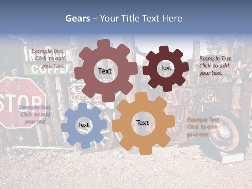 Stop Usa Old Fashioned PowerPoint Template