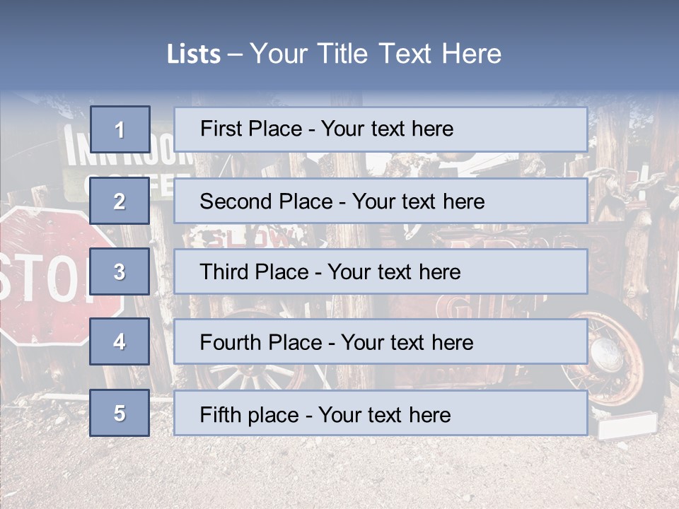 Stop Usa Old Fashioned PowerPoint Template