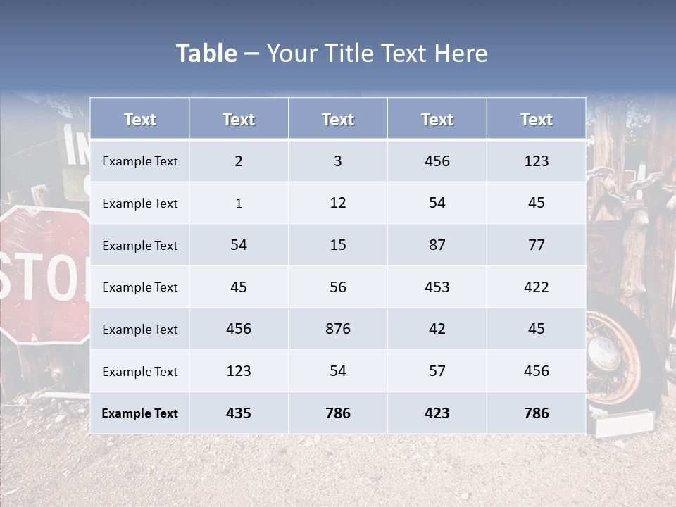 Stop Usa Old Fashioned PowerPoint Template