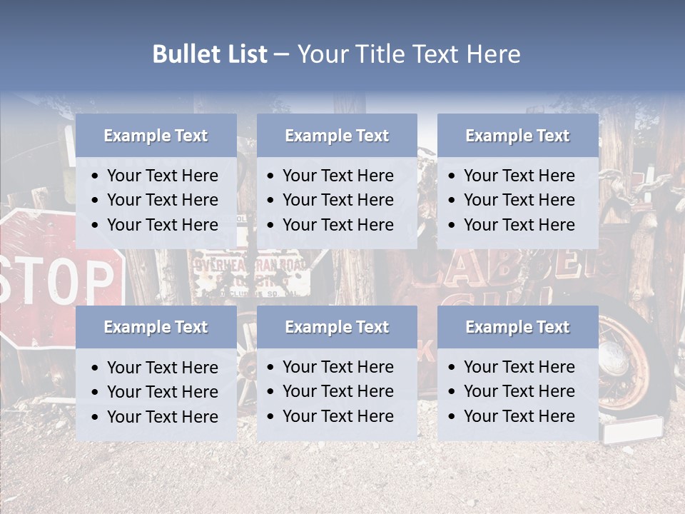 Stop Usa Old Fashioned PowerPoint Template