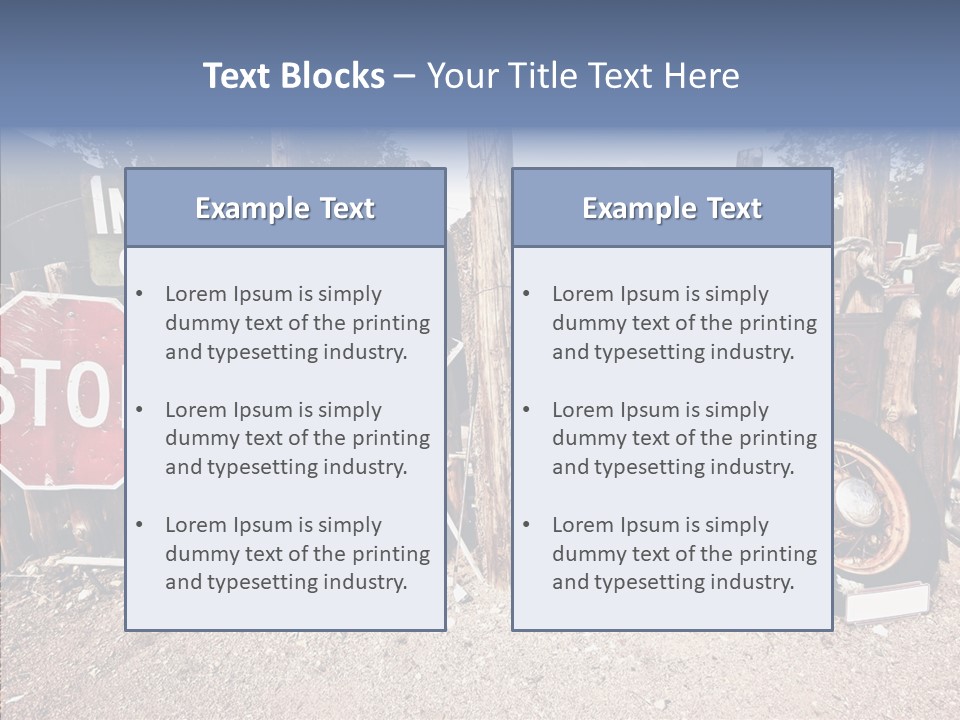Stop Usa Old Fashioned PowerPoint Template