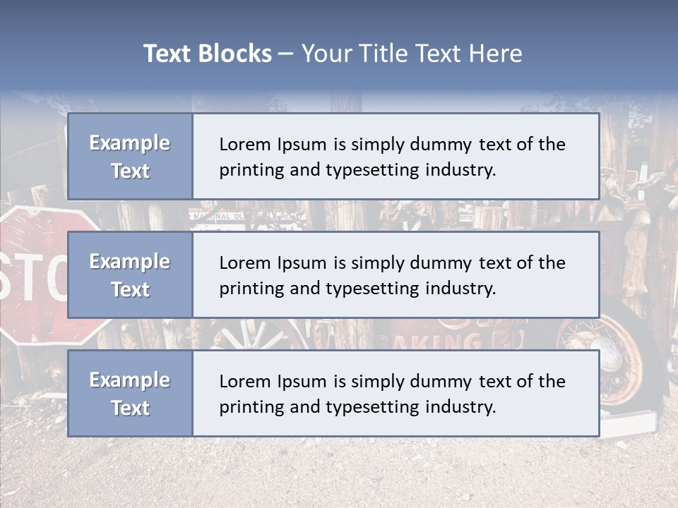 Stop Usa Old Fashioned PowerPoint Template