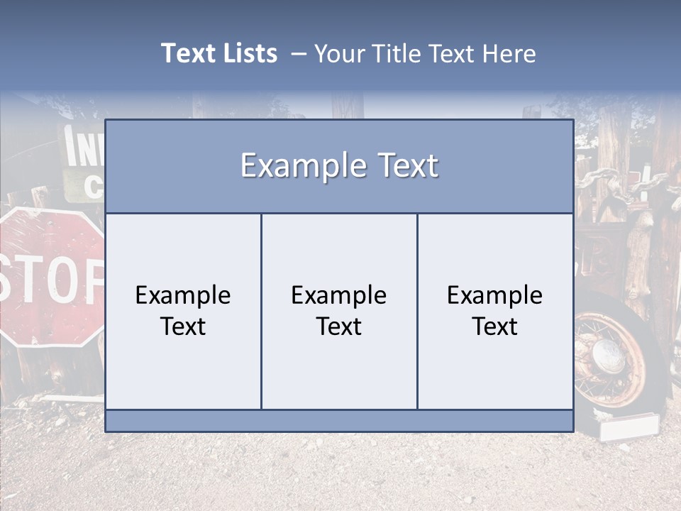 Stop Usa Old Fashioned PowerPoint Template