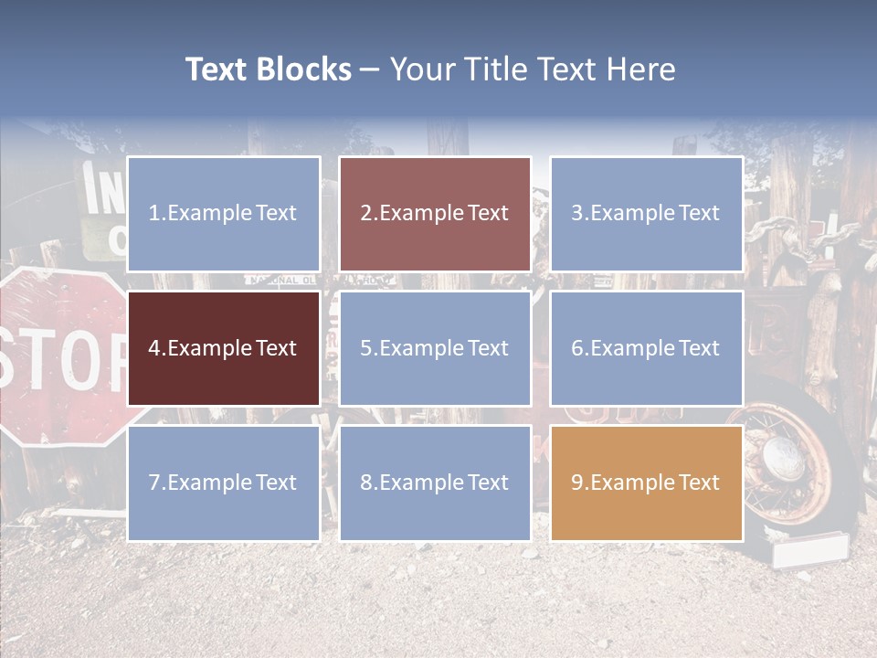 Stop Usa Old Fashioned PowerPoint Template