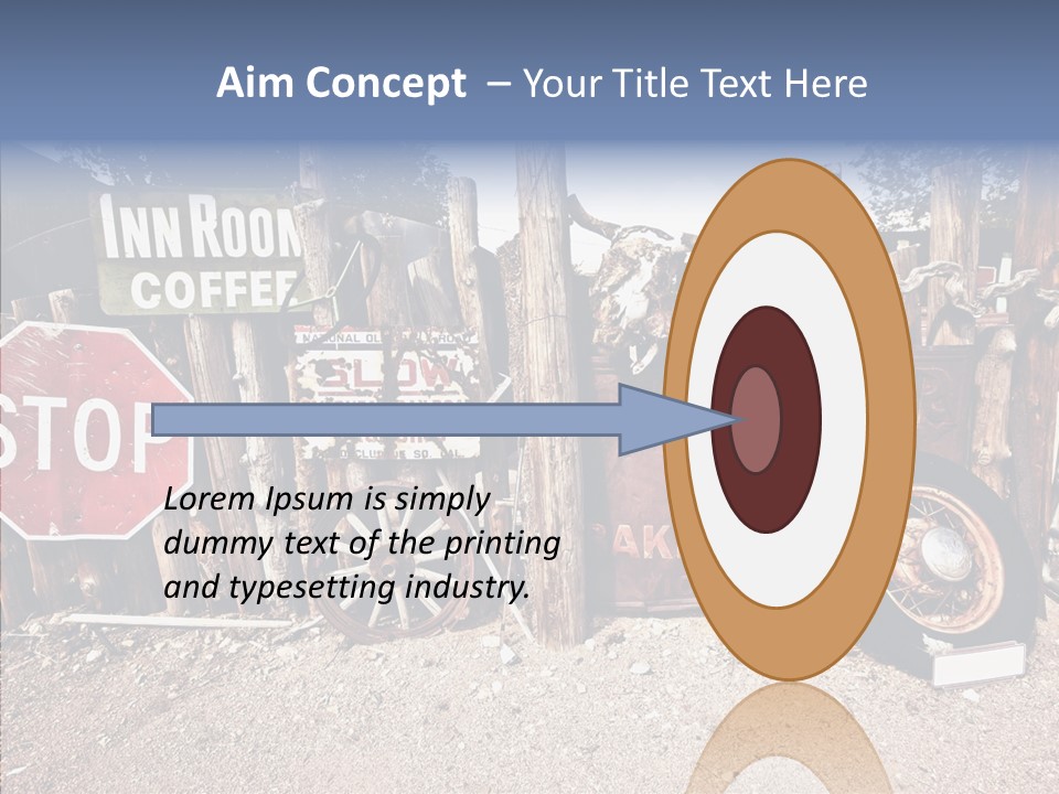 Stop Usa Old Fashioned PowerPoint Template