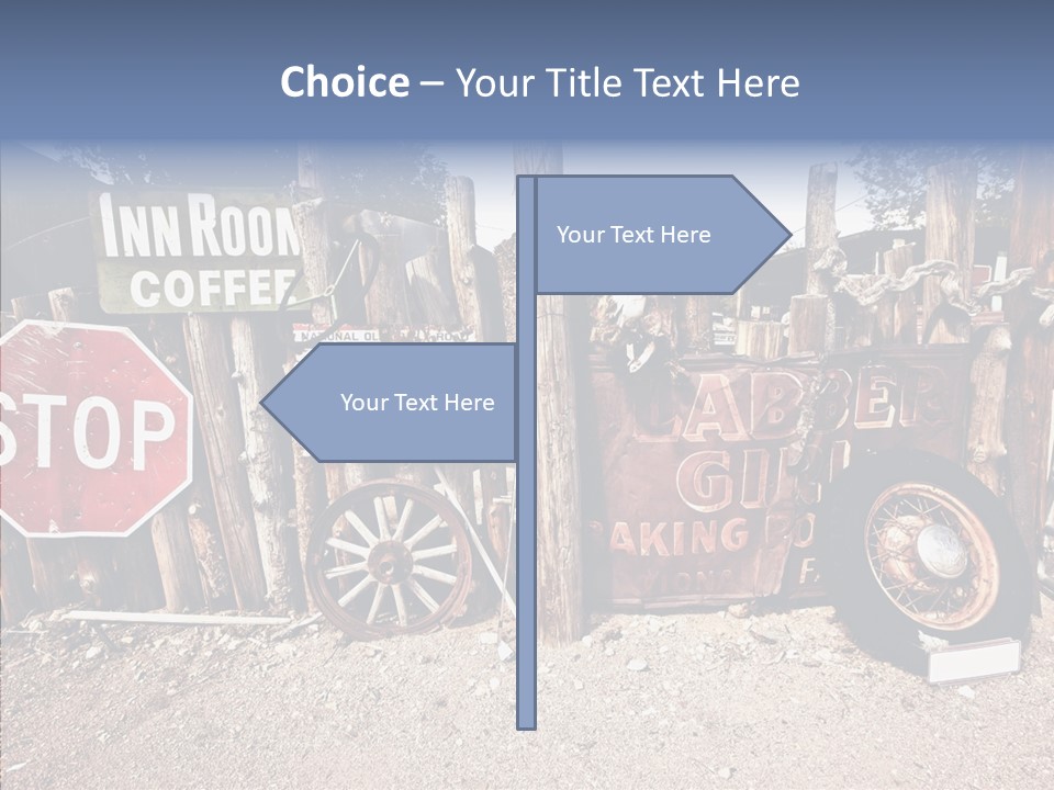 Stop Usa Old Fashioned PowerPoint Template