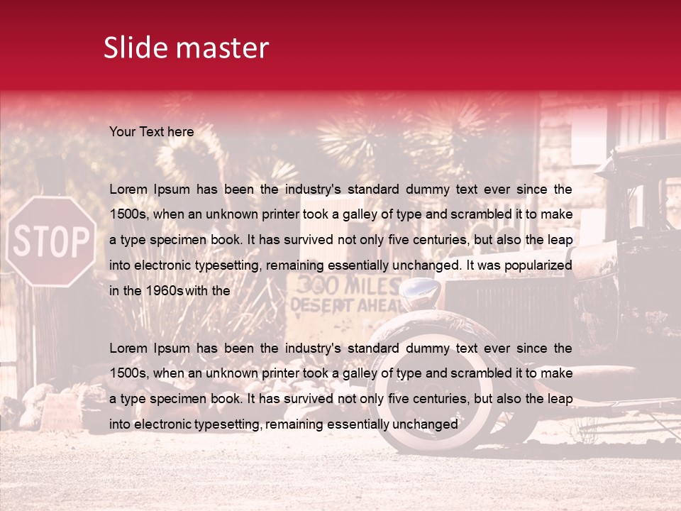 Traffic Gasoline America PowerPoint Template