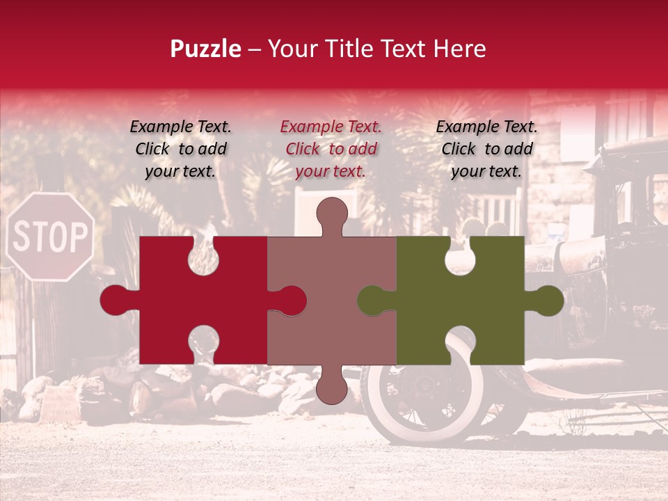 Traffic Gasoline America PowerPoint Template