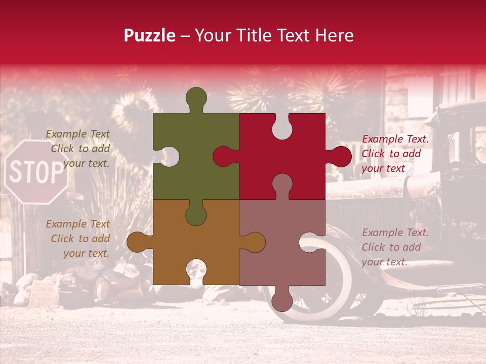 Traffic Gasoline America PowerPoint Template