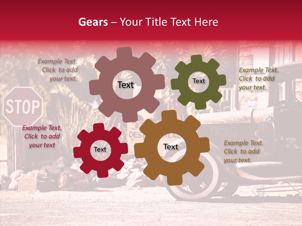 Traffic Gasoline America PowerPoint Template