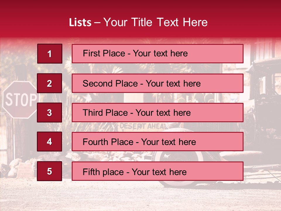 Traffic Gasoline America PowerPoint Template