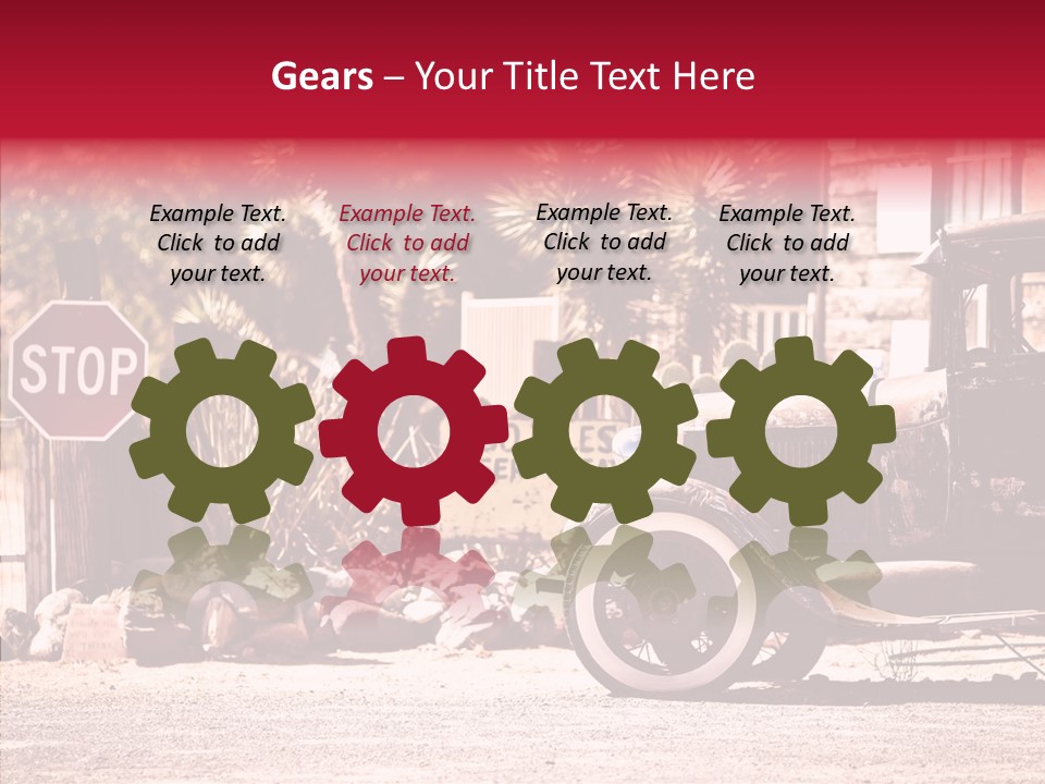 Traffic Gasoline America PowerPoint Template