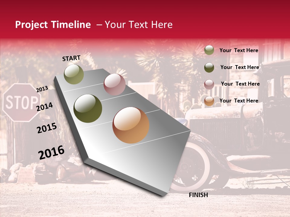 Traffic Gasoline America PowerPoint Template