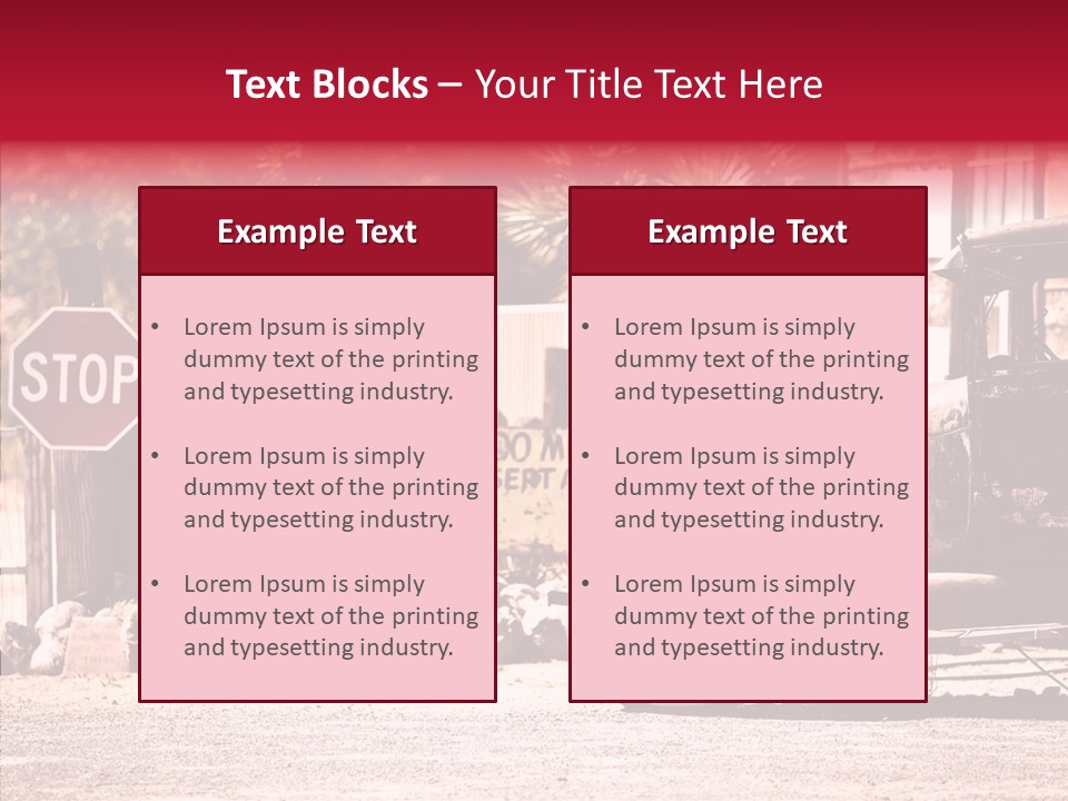 Traffic Gasoline America PowerPoint Template
