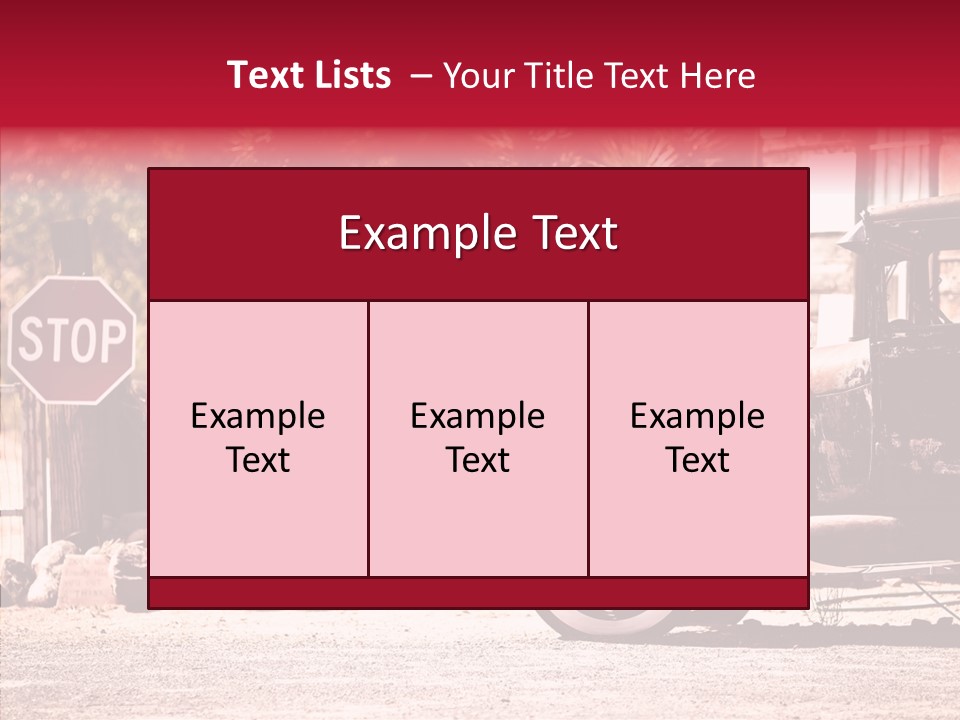 Traffic Gasoline America PowerPoint Template