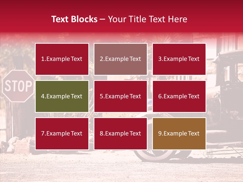 Traffic Gasoline America PowerPoint Template