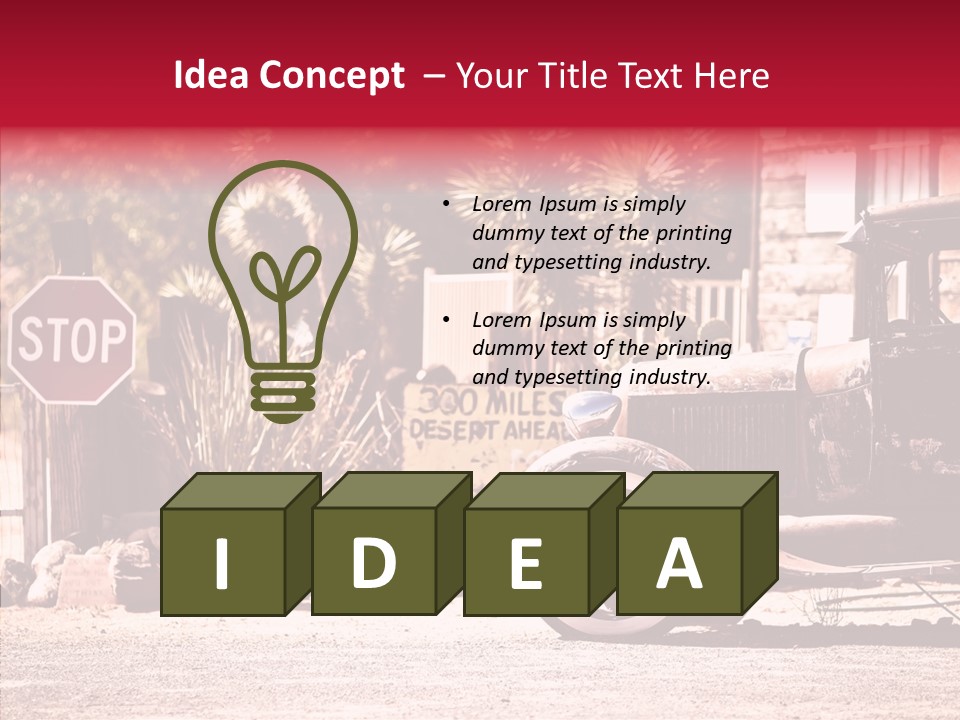 Traffic Gasoline America PowerPoint Template