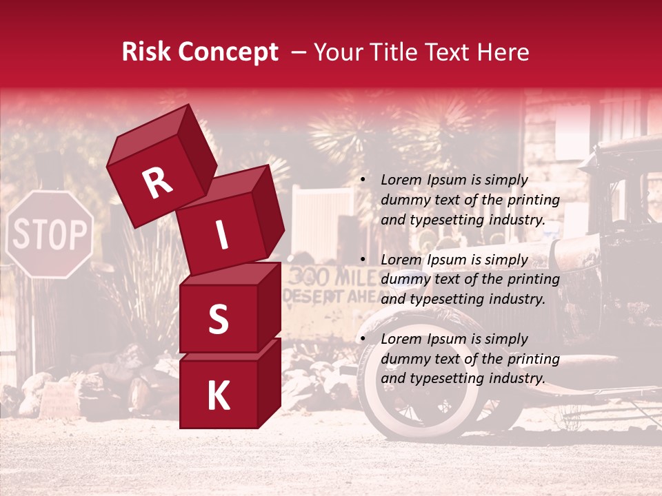 Traffic Gasoline America PowerPoint Template