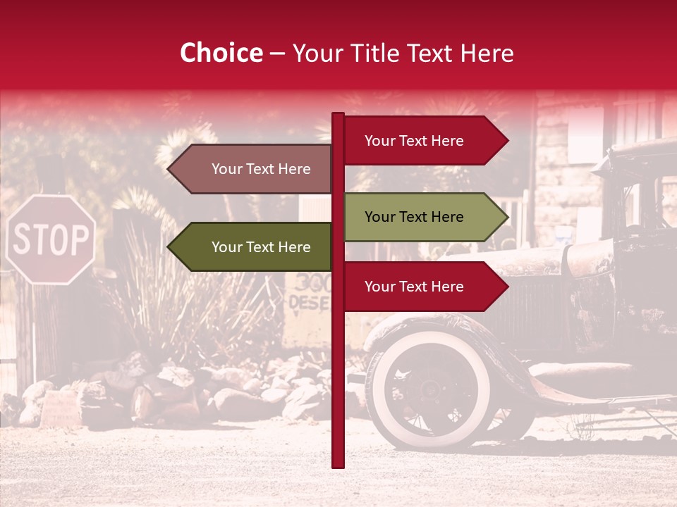 Traffic Gasoline America PowerPoint Template