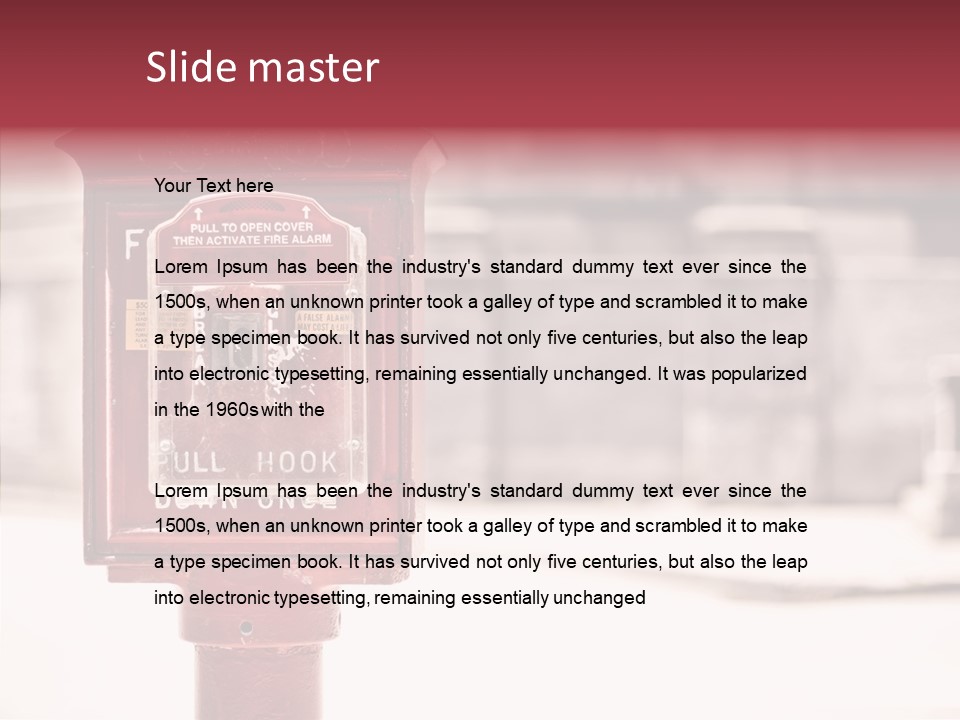 Rescue Equipment Sign PowerPoint Template