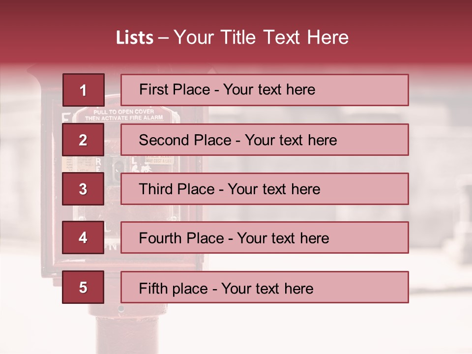 Rescue Equipment Sign PowerPoint Template