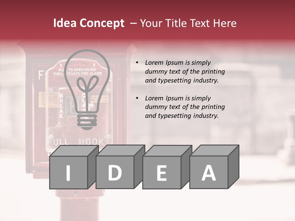 Rescue Equipment Sign PowerPoint Template