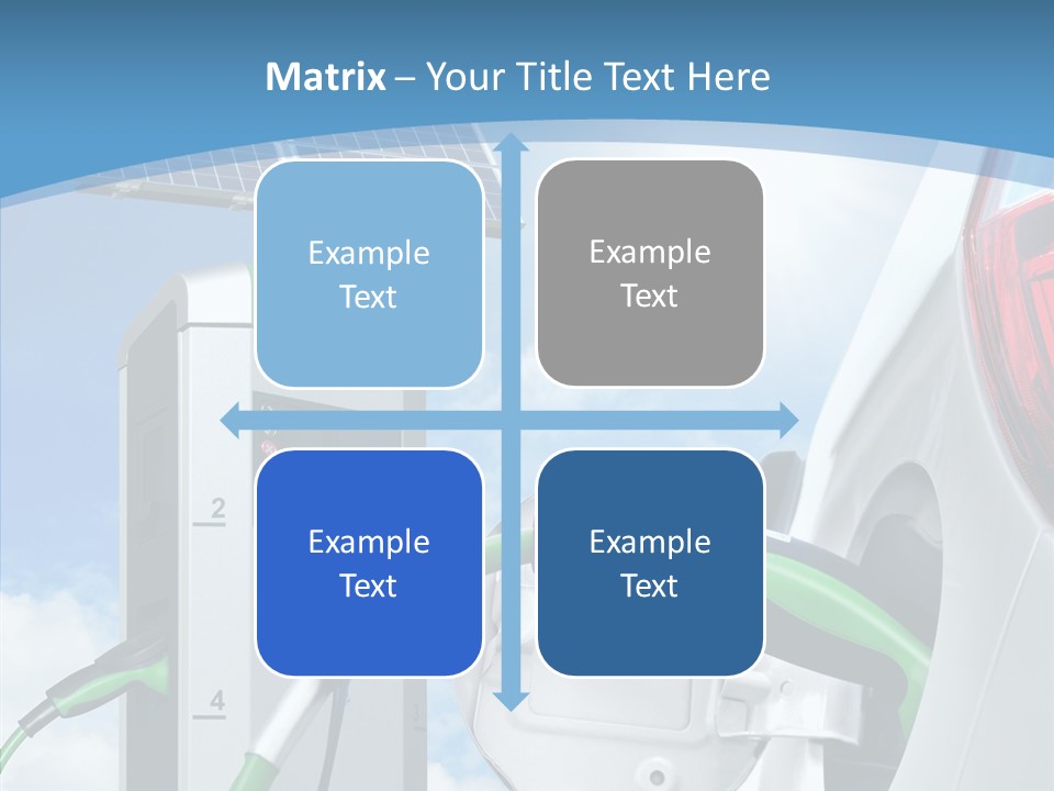 Car Pump Photovoltaic PowerPoint Template